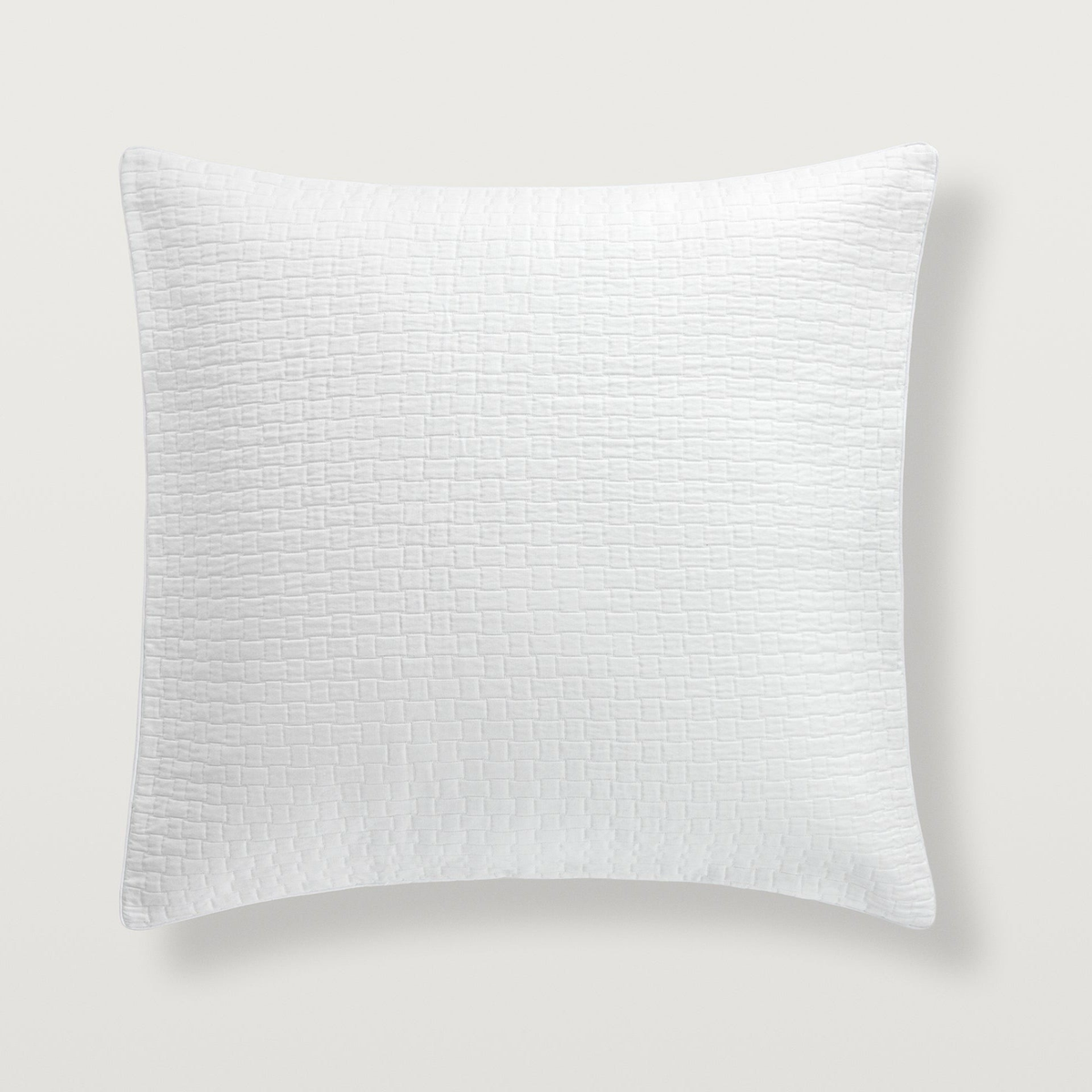 White Home Portia Matelasse Euro Sham on a plain white background