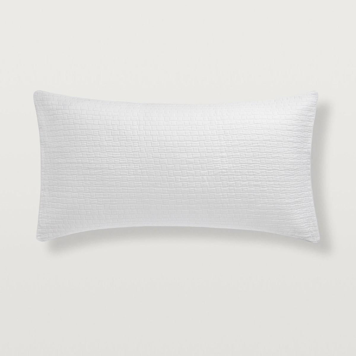White Home Portia Matelasse King Sham on a plain white background