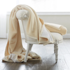 Scandia Home Reversible Plush Cotton Blanket - White/Cream featured image