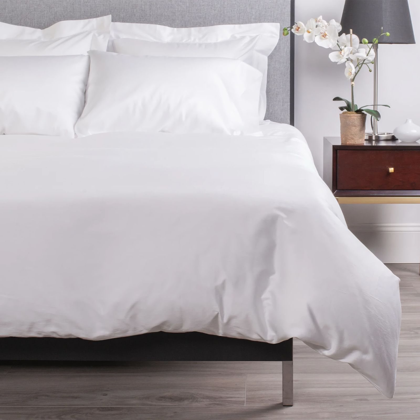 Bed Dressed in White Scandia Home Stresa Bedding Collection