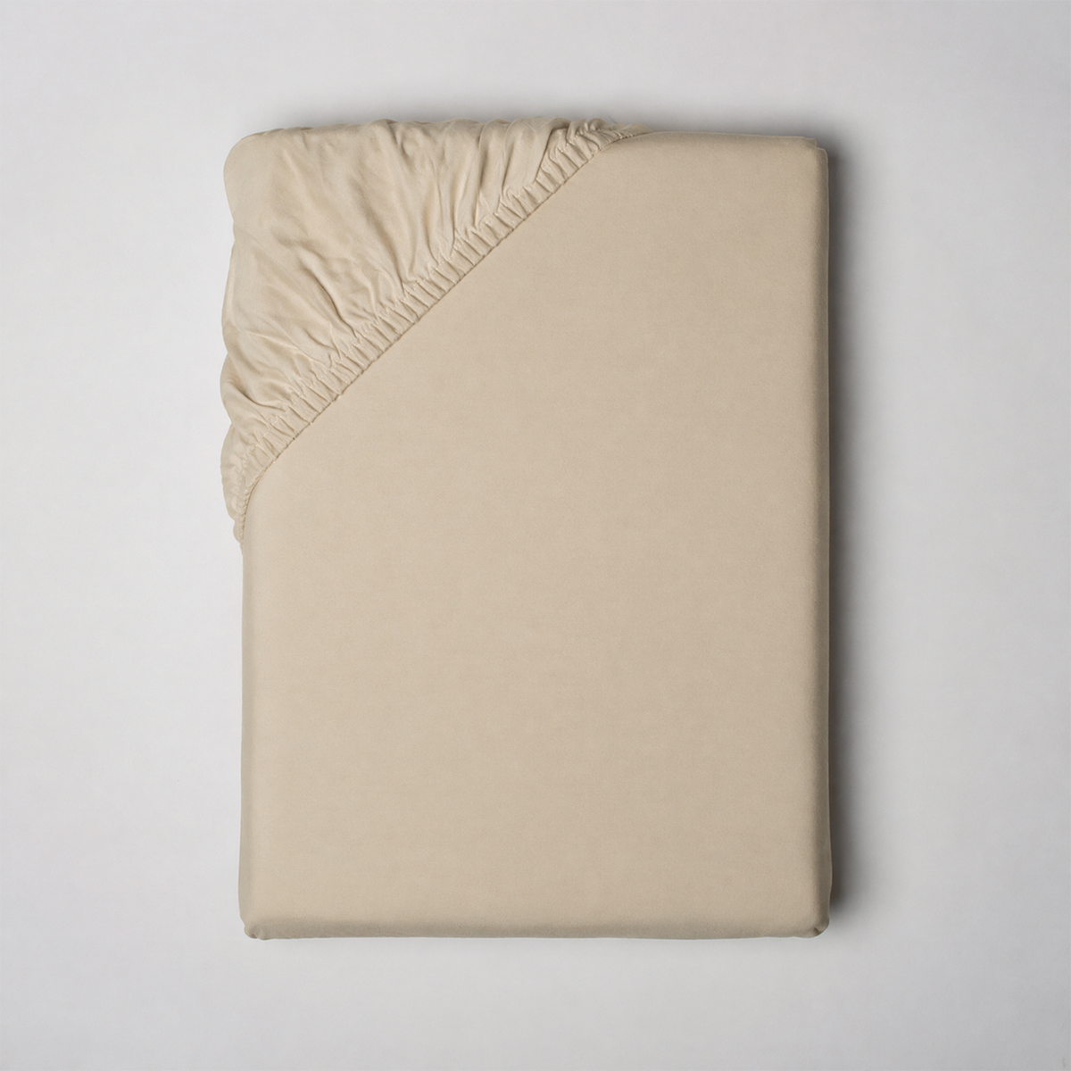 Fitted Sheet of Scandia Home Stresa Bedding in Sand color