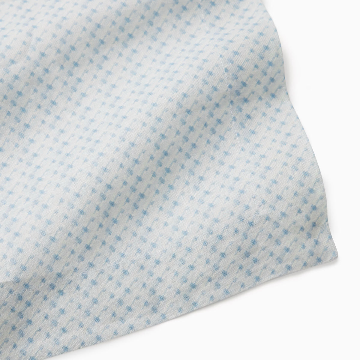 Fabric Closeup of Sferra Abruzzo Table Linens in Blue