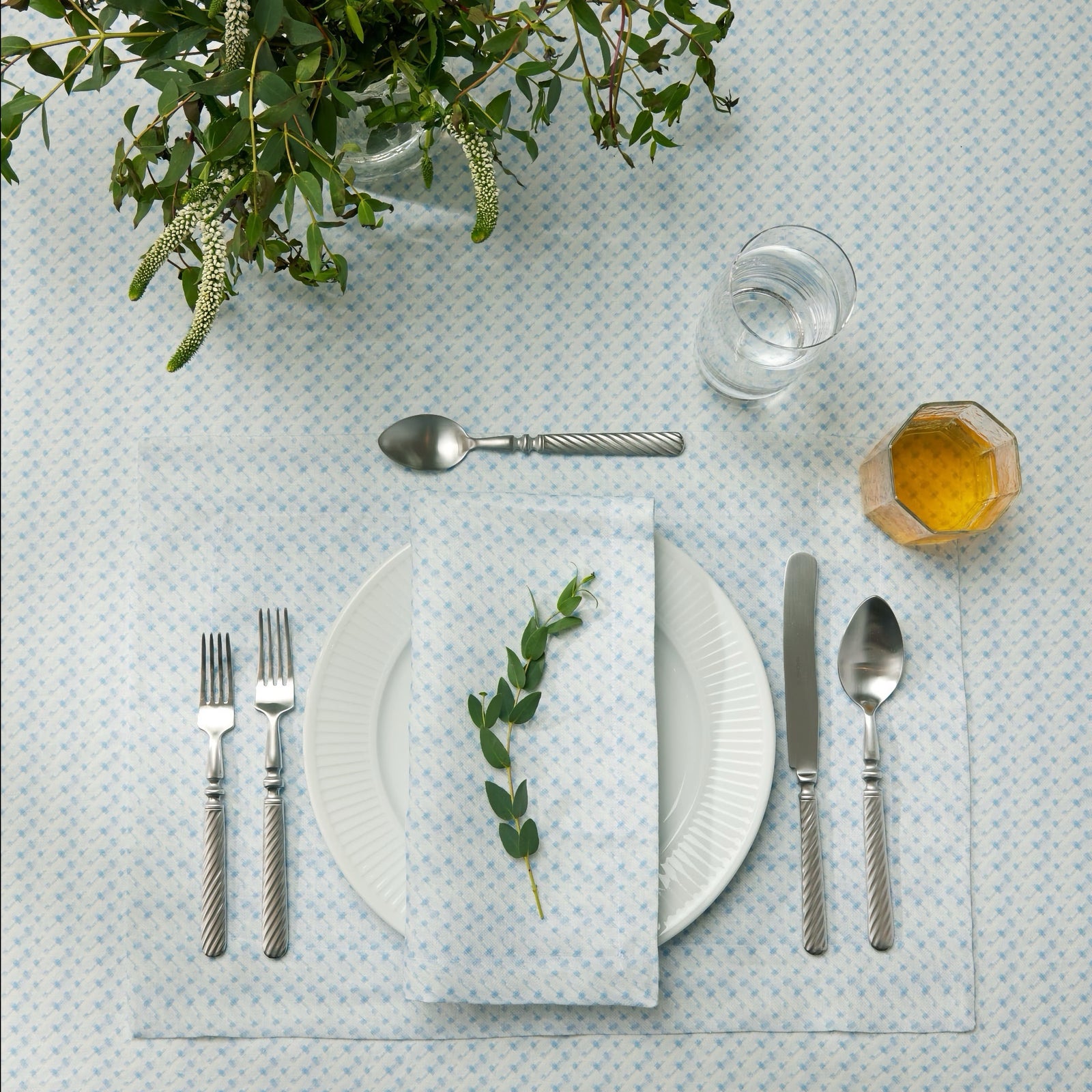 Sferra Abruzzo Table Linens Collection in Blue