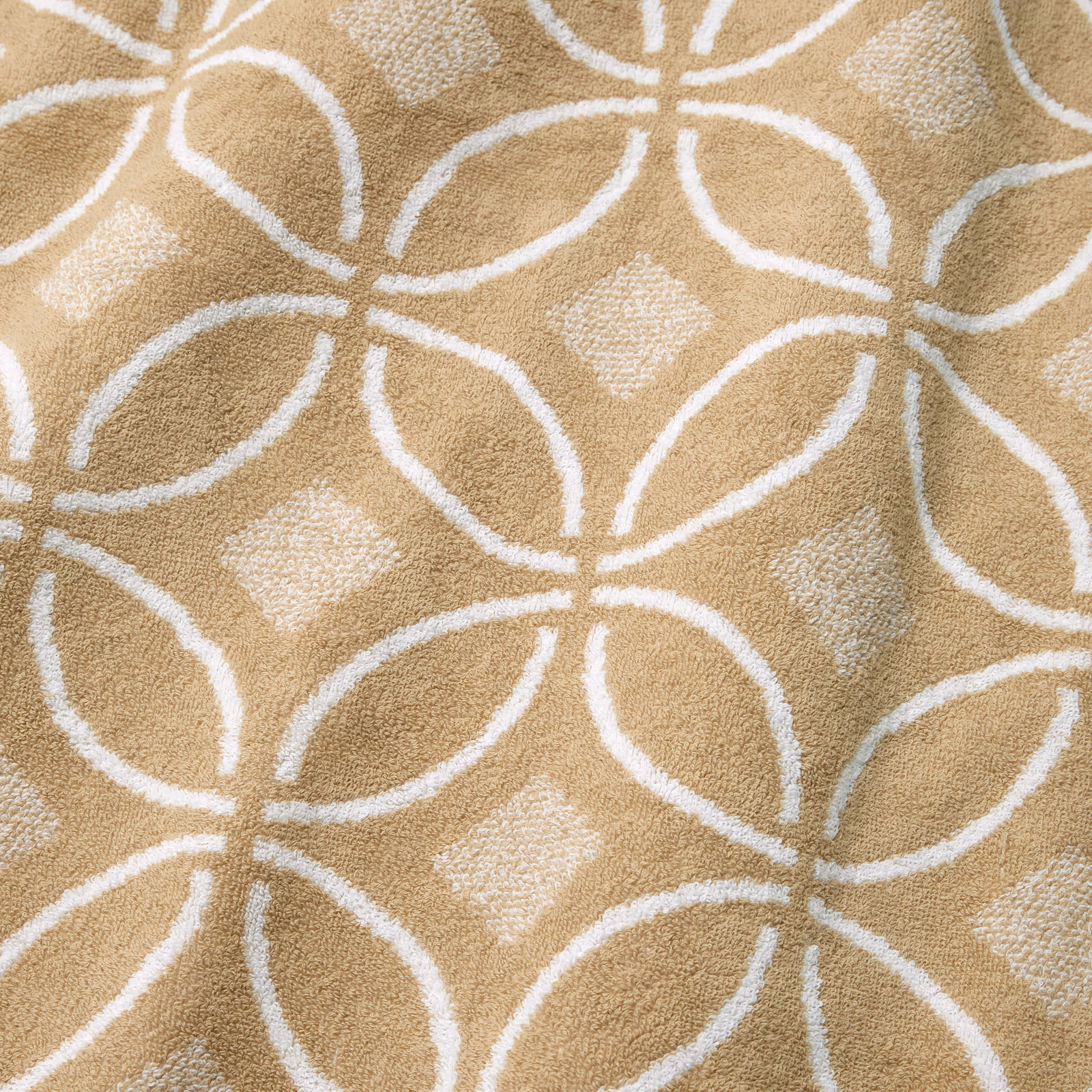 Folded Sferra Anacapri Beach Towel in Sand