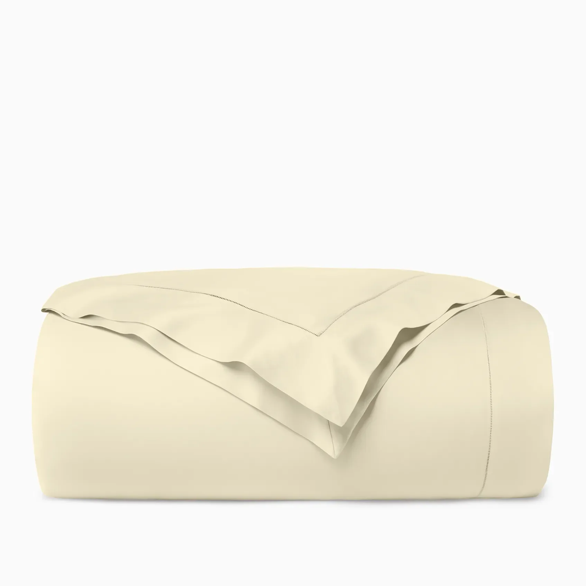Duvet Coverof Sferra Ariel Bedding in Parchment