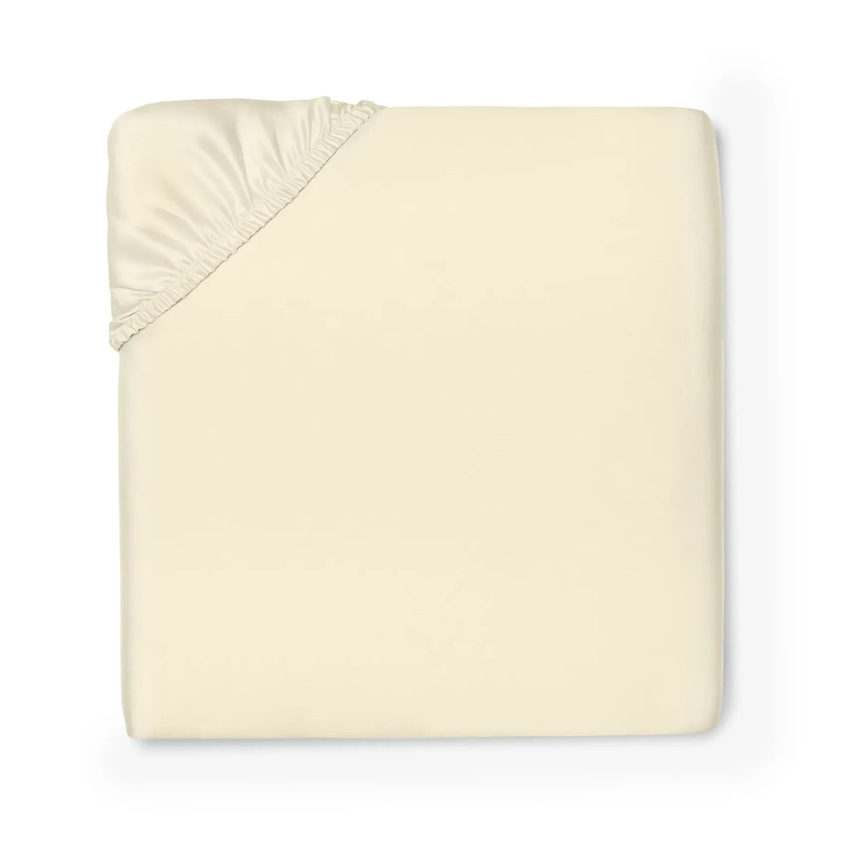 Fitted Sheet of Sferra Ariel Bedding in Parchment