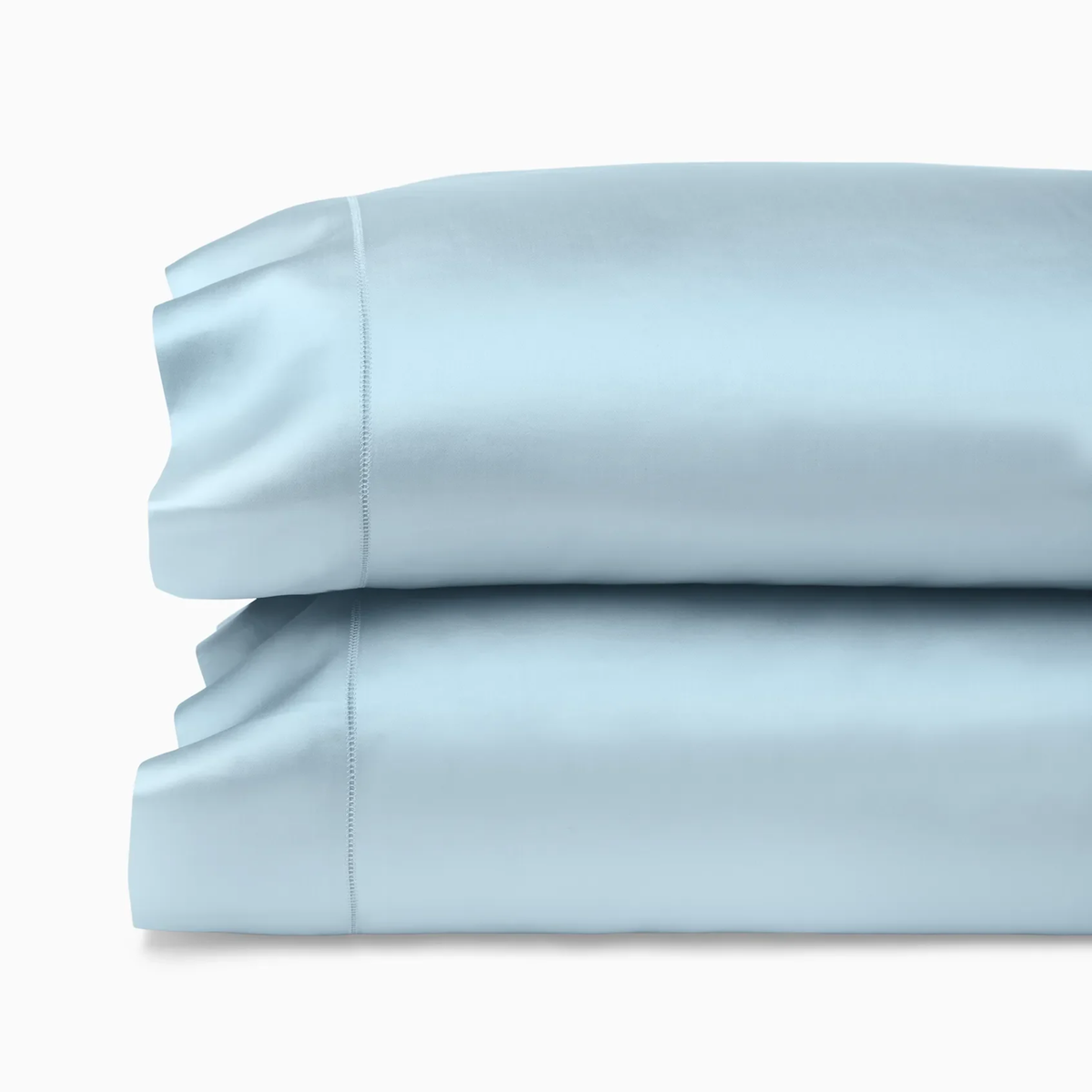 Pair of Pillowcases of Sferra Ariel Bedding in Arctic