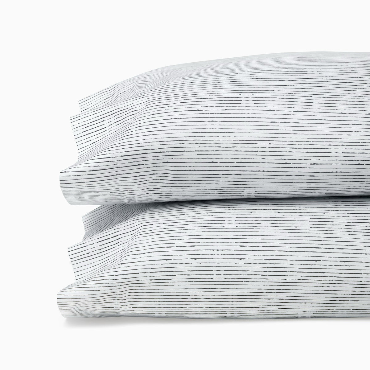 Pillowcases of White and Black Sferra Arzano Bedding