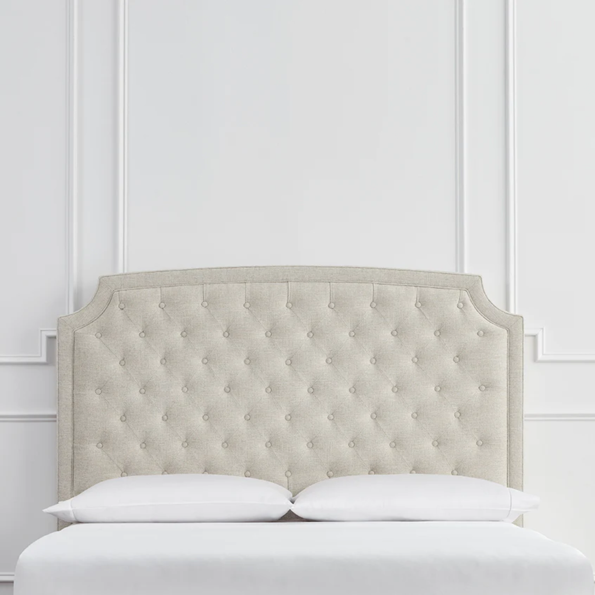Headboard Front View of Sferra Ashville Upholstered Bed