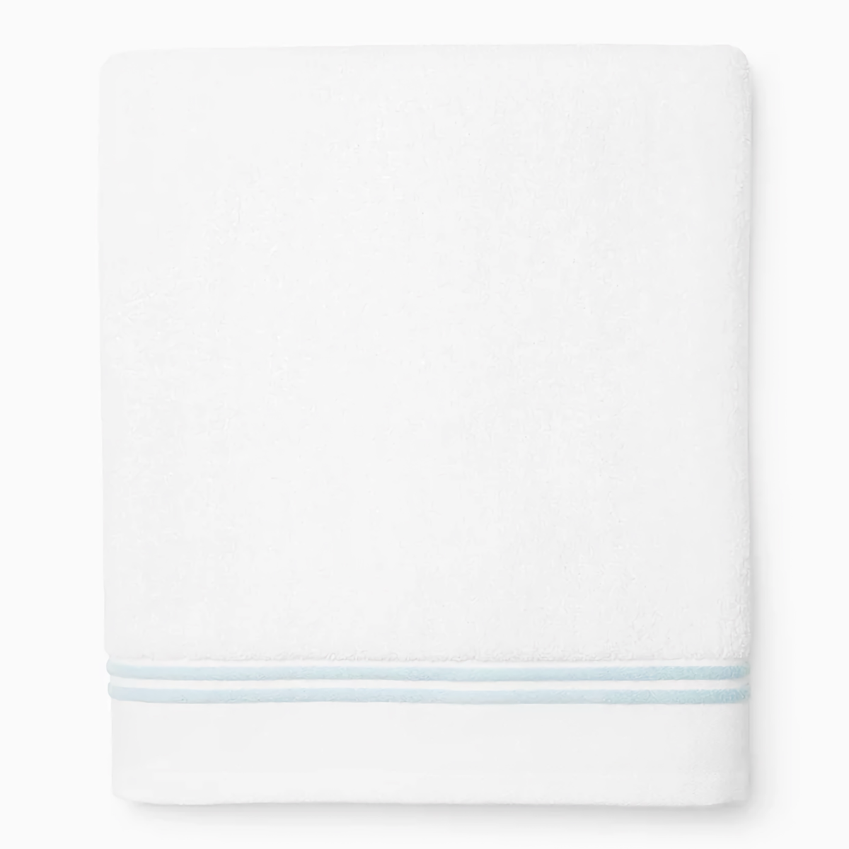 Silo of Sferra Aura Nuova Bath Sheet in White and Aqua