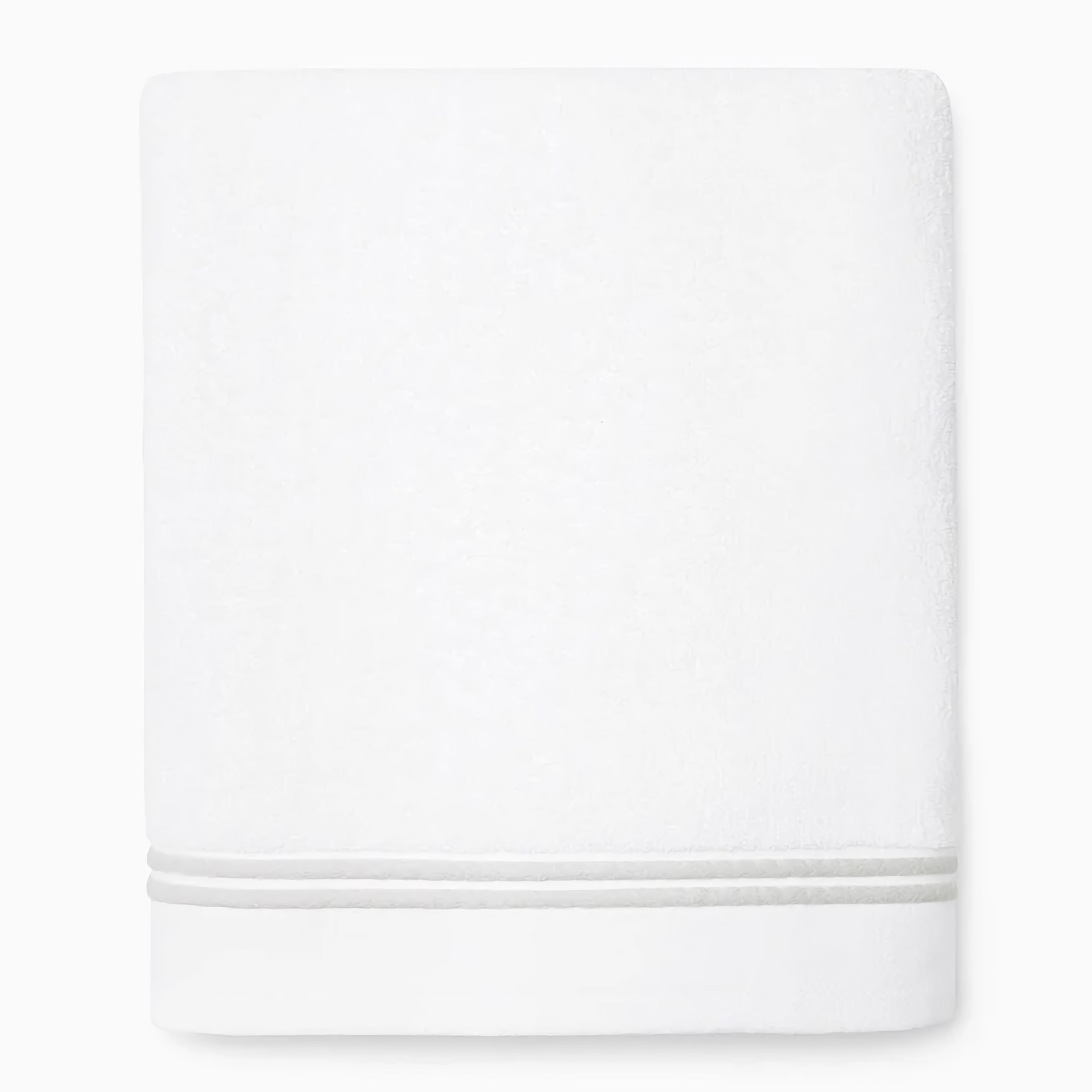 Silo of Sferra Aura Nuova Bath Sheet in White and Lunar