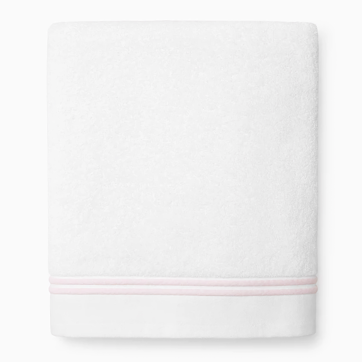 Silo of Sferra Aura Nuova Bath Sheet in White and Pink