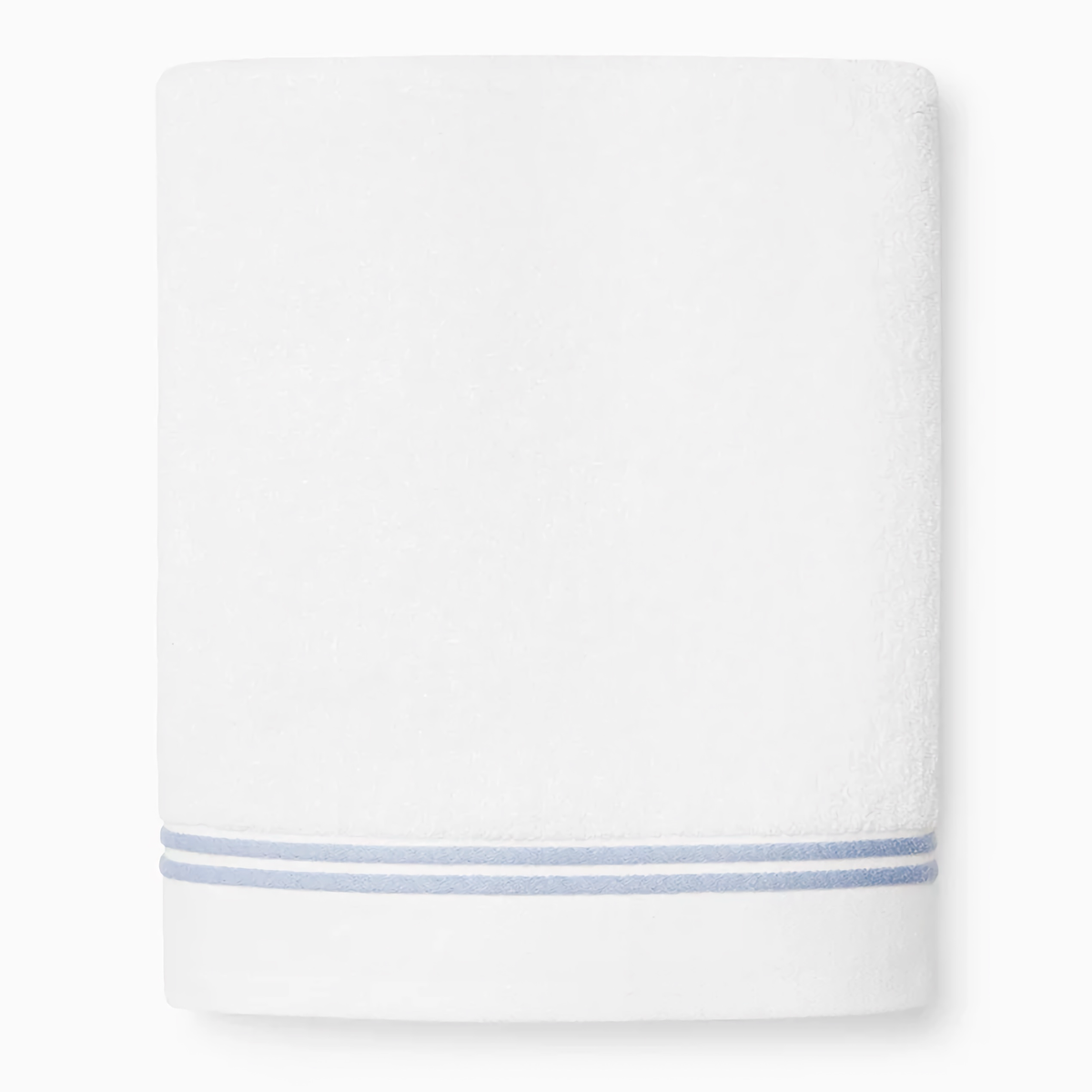 Silo of Sferra Aura Nuova Bath Sheet in White and Sea