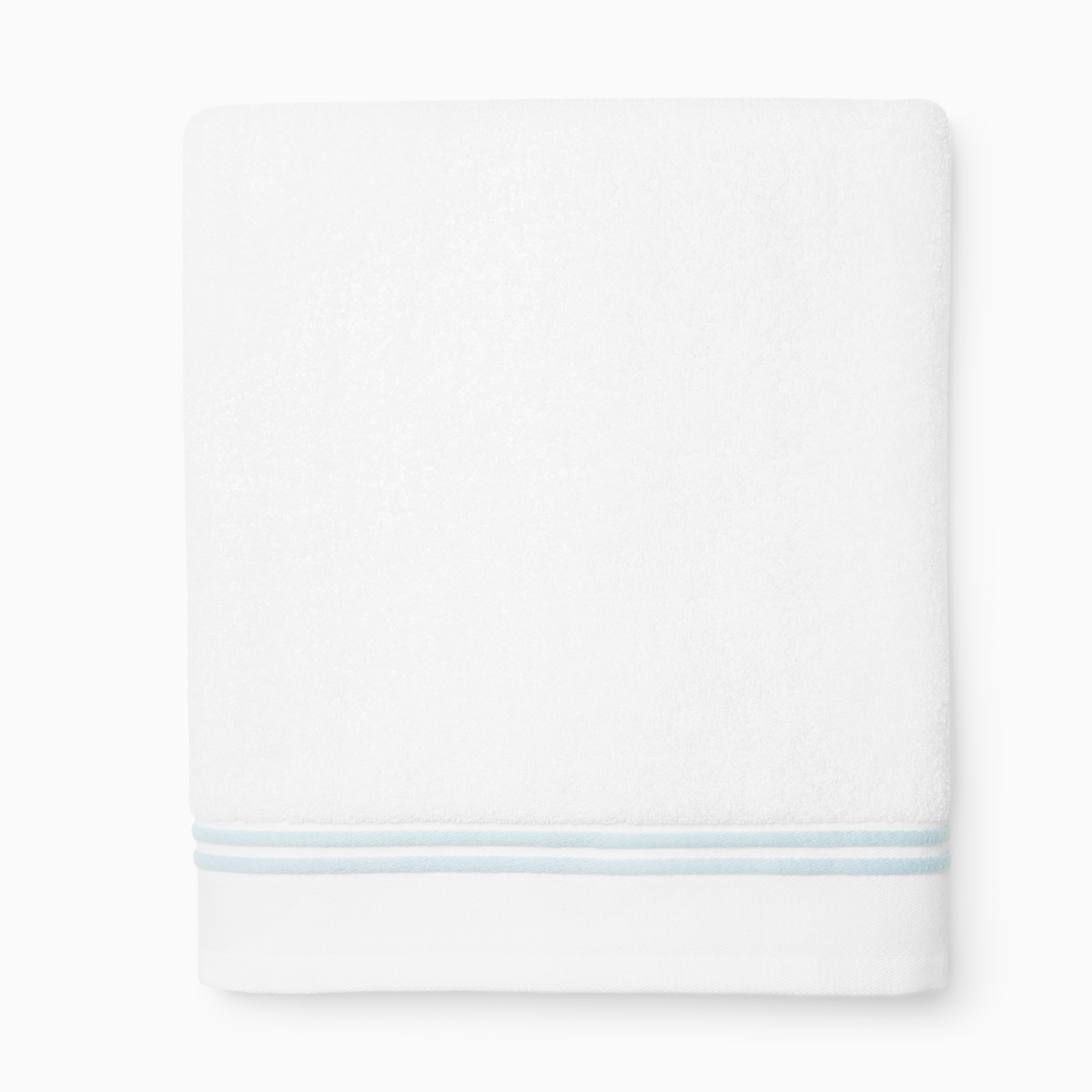 Silo of Sferra Aura Nuova Bath Towel in White and Aqua