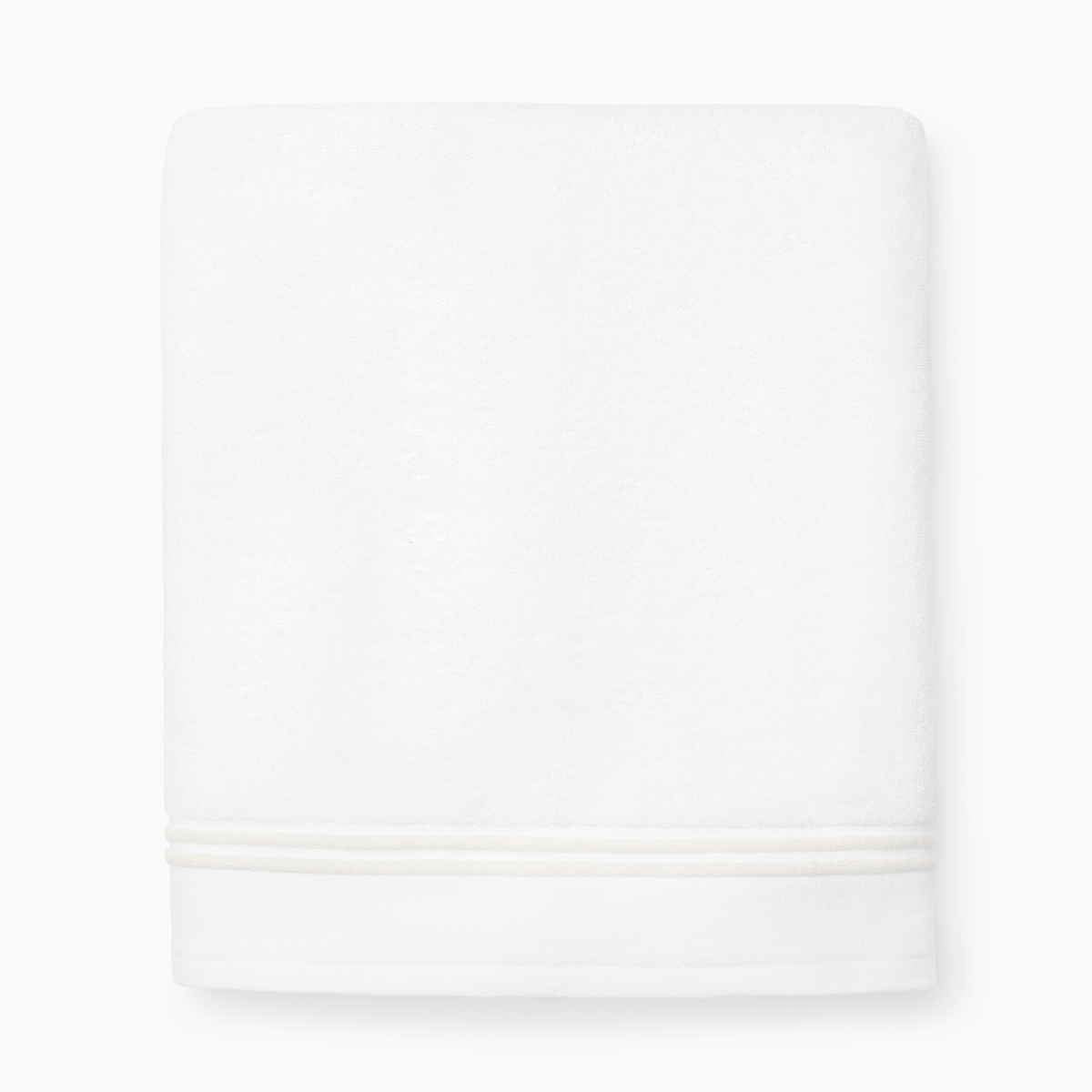 Silo of Sferra Aura Nuova Bath Towel in White and Ivory