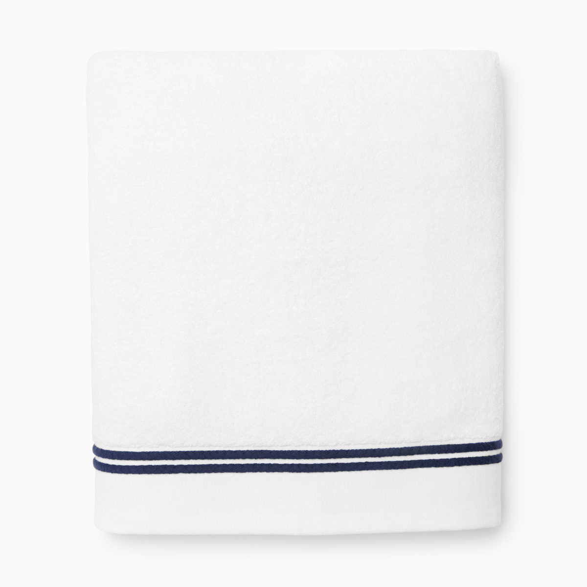 Silo of Sferra Aura Nuova Bath Towel in White and Navy