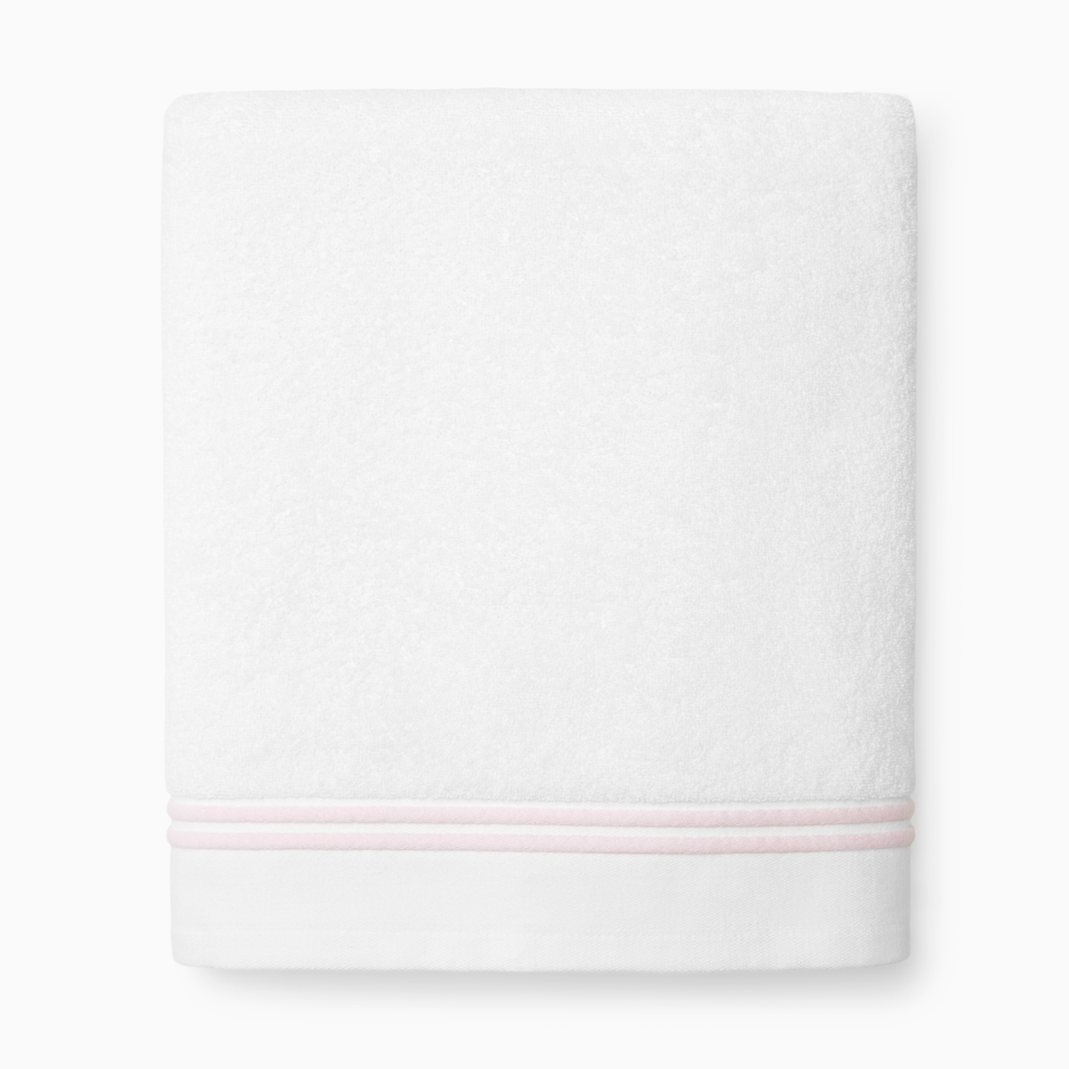 Silo of Sferra Aura Nuova Bath Towel in White and Pink