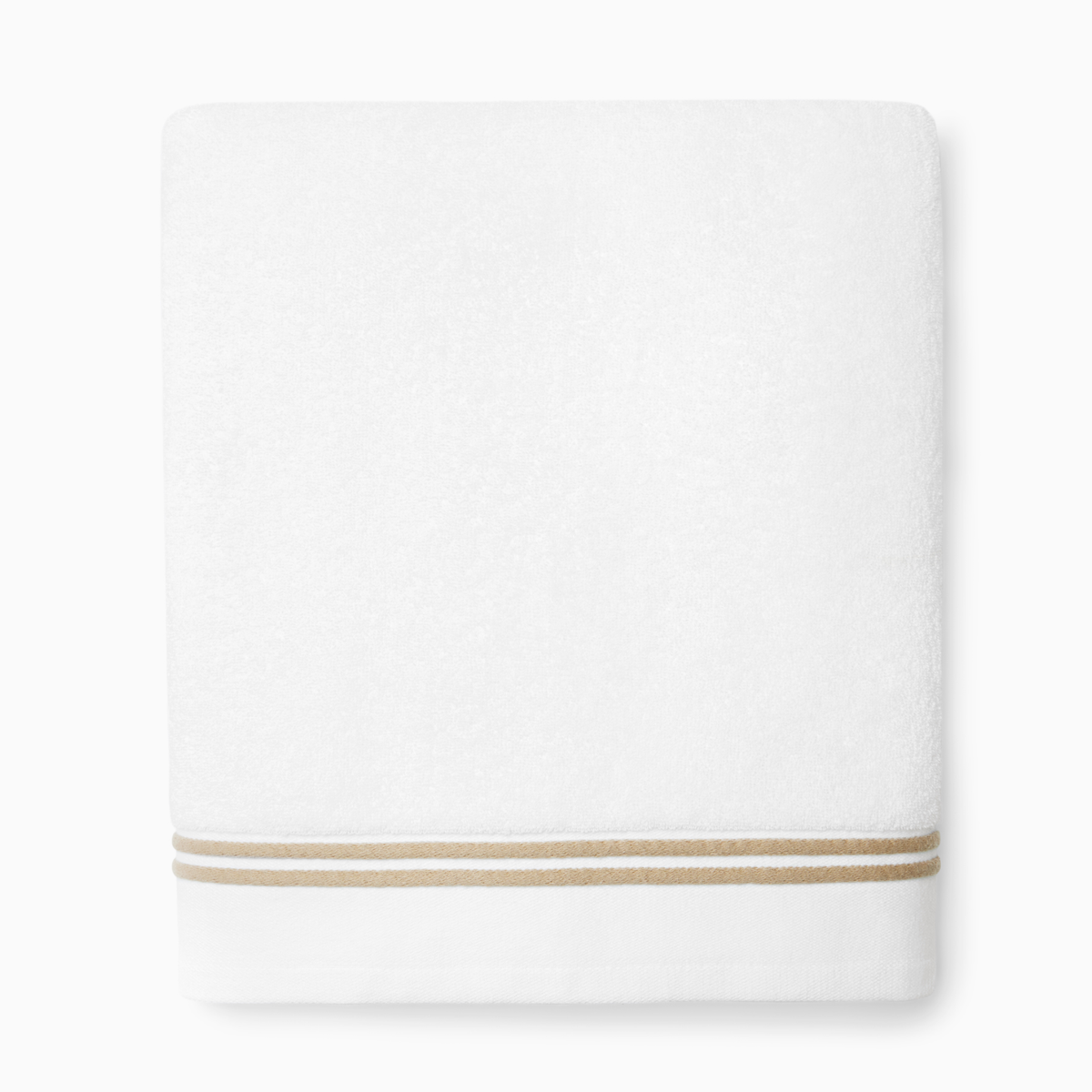 Silo of Sferra Aura Nuova Bath Towel in White and Sand