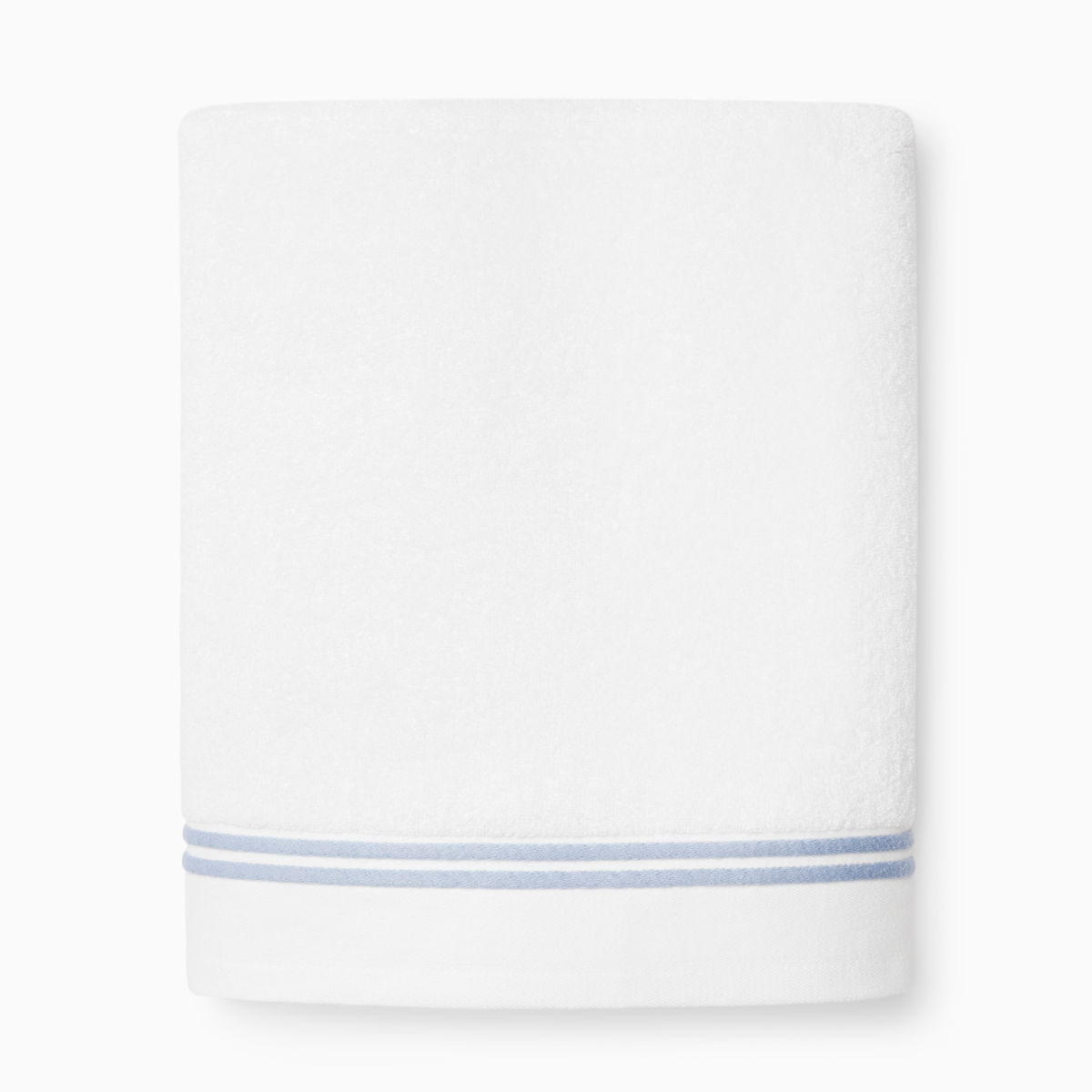 Silo of Sferra Aura Nuova Bath Towel in White and Sea