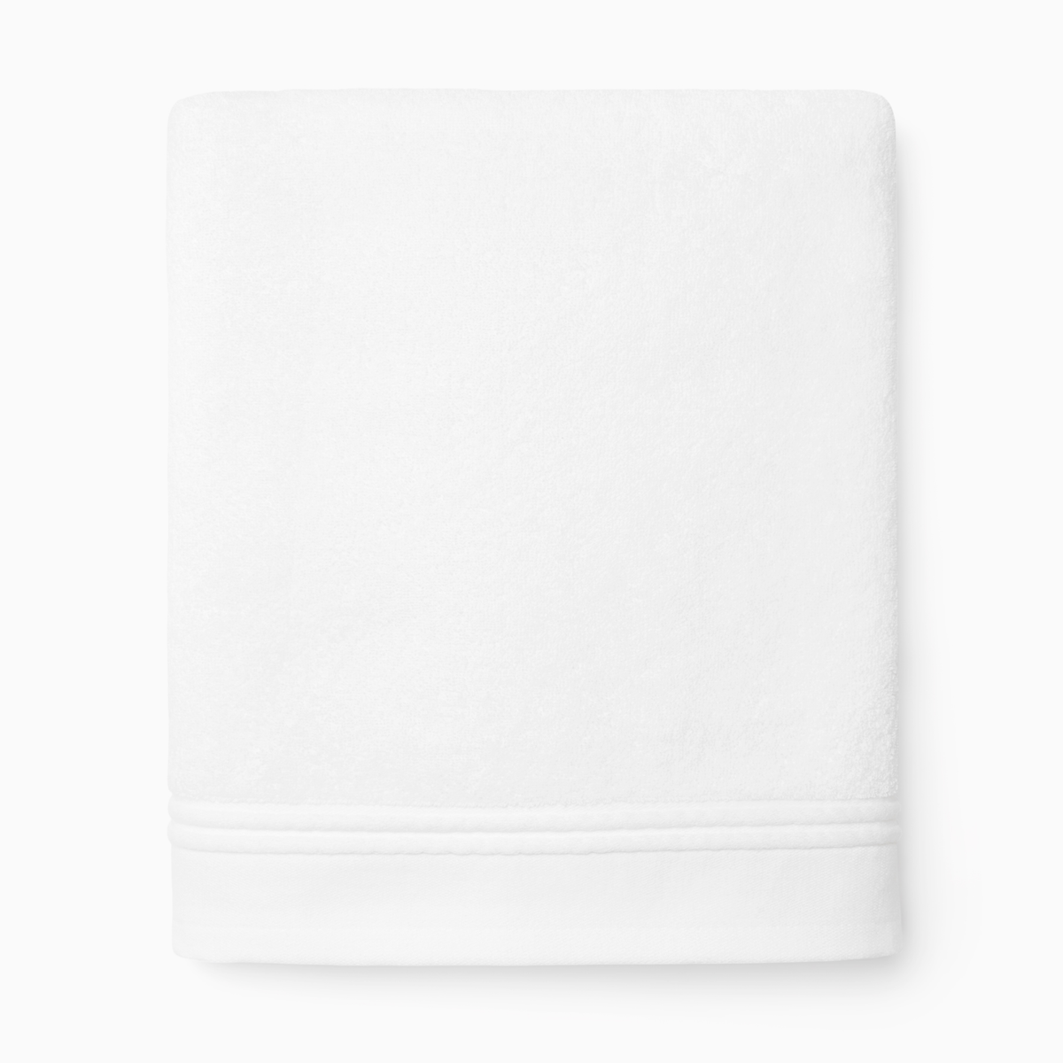 Silo of Sferra Aura Nuova Bath Towel in White and White