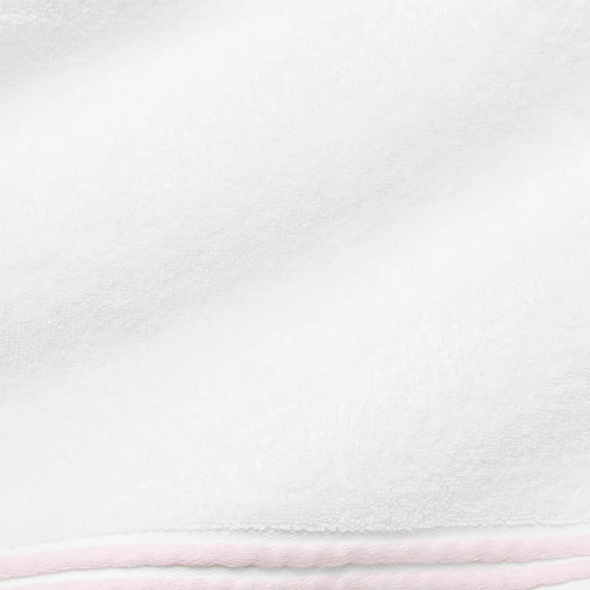 Swatch Sample of Sferra Aura Nuova Bath Towels in White and Pink