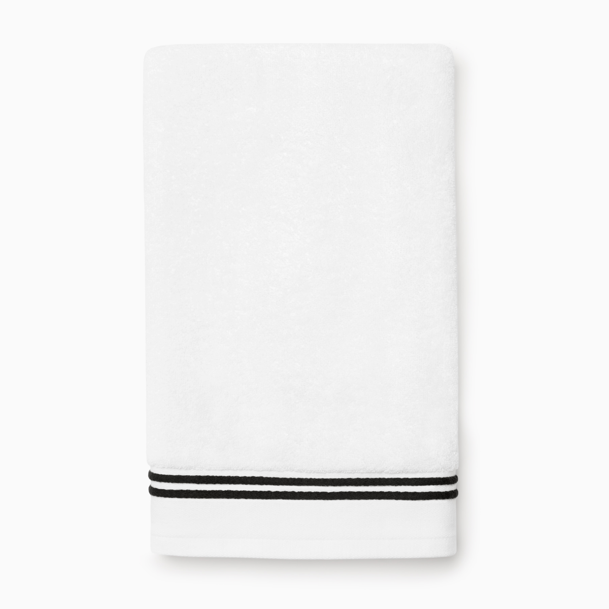 Silo of Sferra Aura Nuova Hand Towel in White and Black