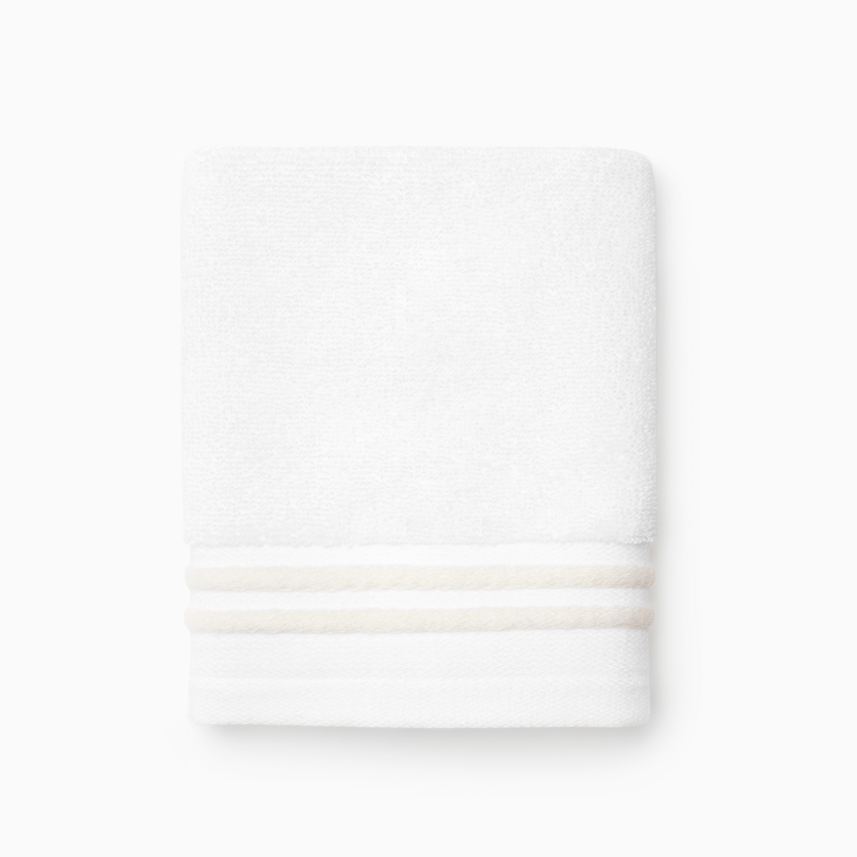 Silo of Sferra Aura Nuova Wash Cloth in White and Ivory