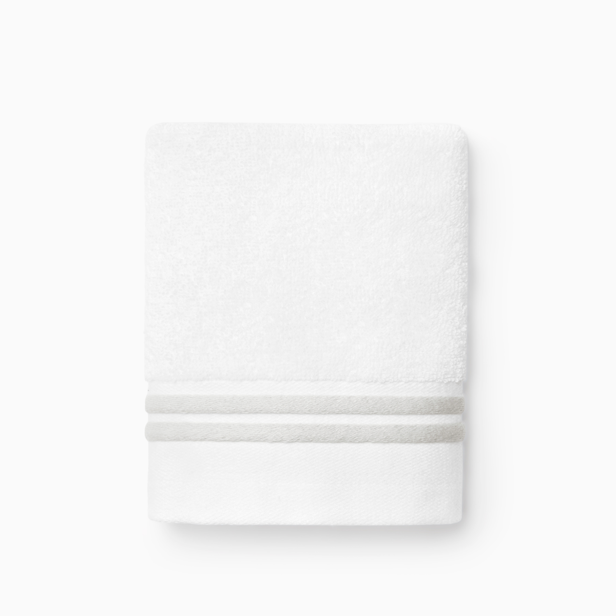 Silo of Sferra Aura Nuova Wash Cloth in White and Lunar