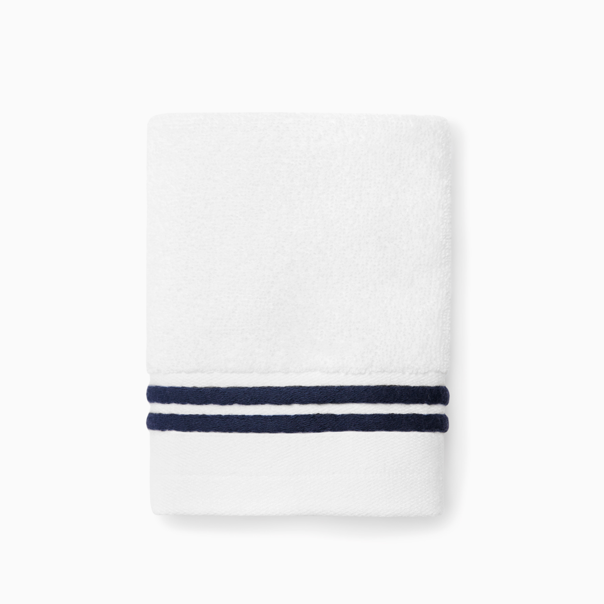 Silo of Sferra Aura Nuova Wash Cloth in White and Navy