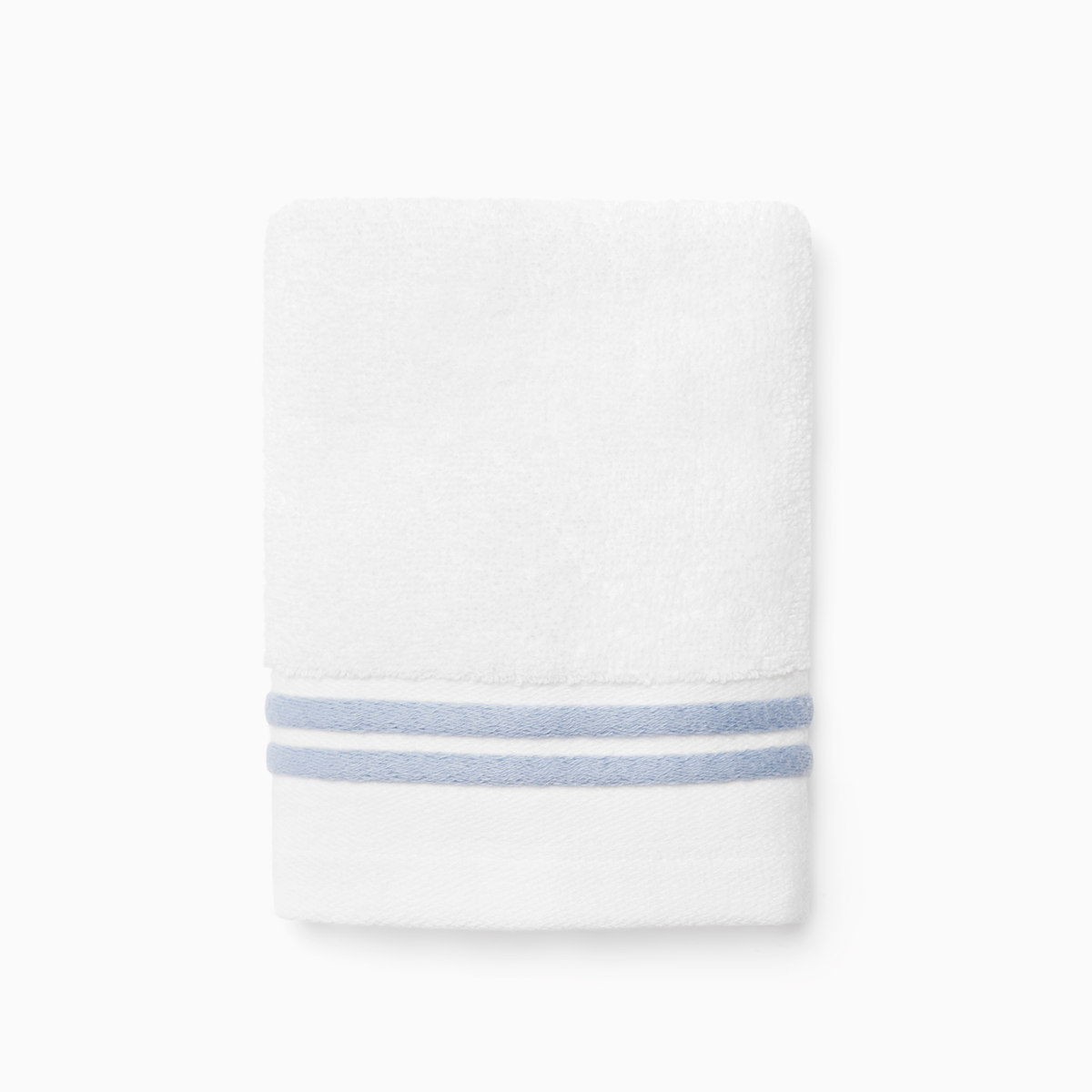 Silo of Sferra Aura Nuova Wash Cloth in White and Sea