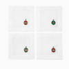 Sferra Bagatelle Cocktail Napkins - White/Multi featured image
