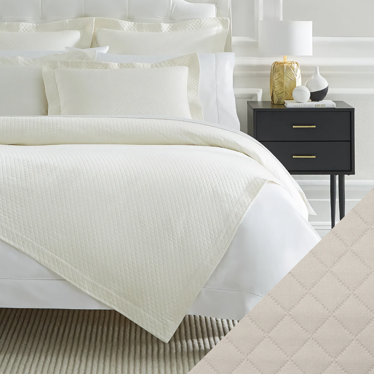 Sferra Bari Bedding with Bone Swatch