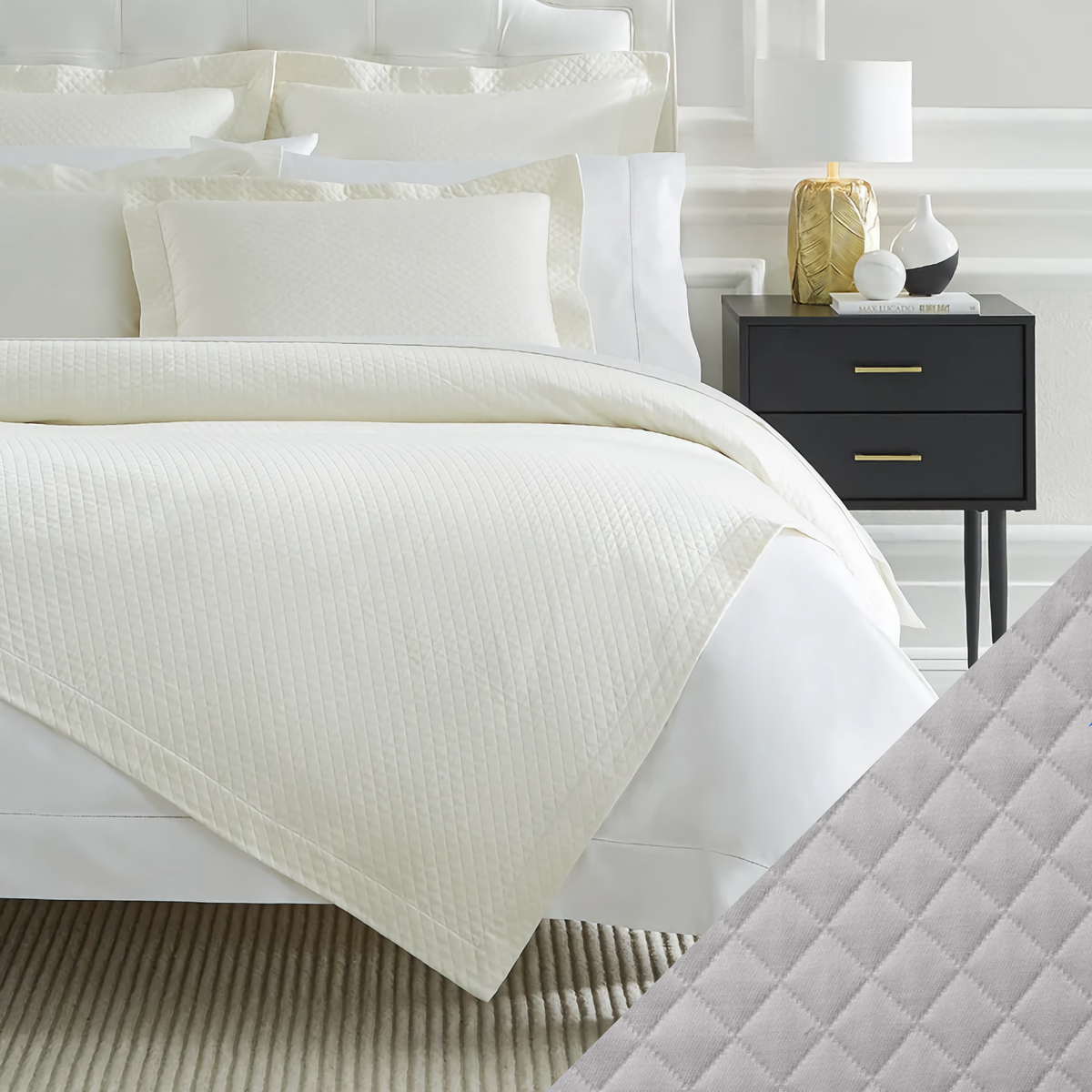 Sferra Bari Bedding with Tin Swatch