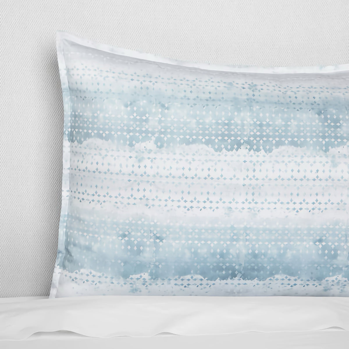 Closeup of Sferra Brillanti Sham in Sky color