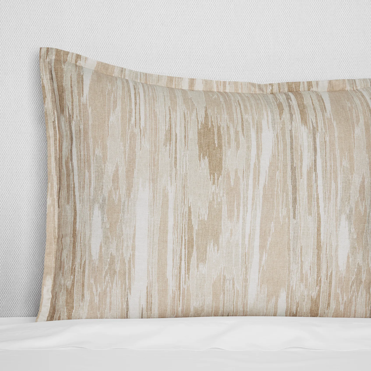 Closeup of Sferra Brina Shams in Sand color