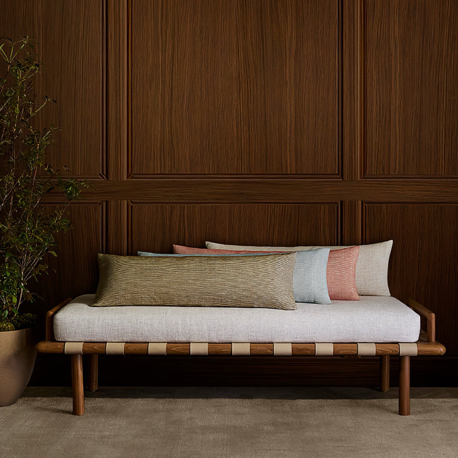 Sferra Calasetta Decorative Pillows on a couch