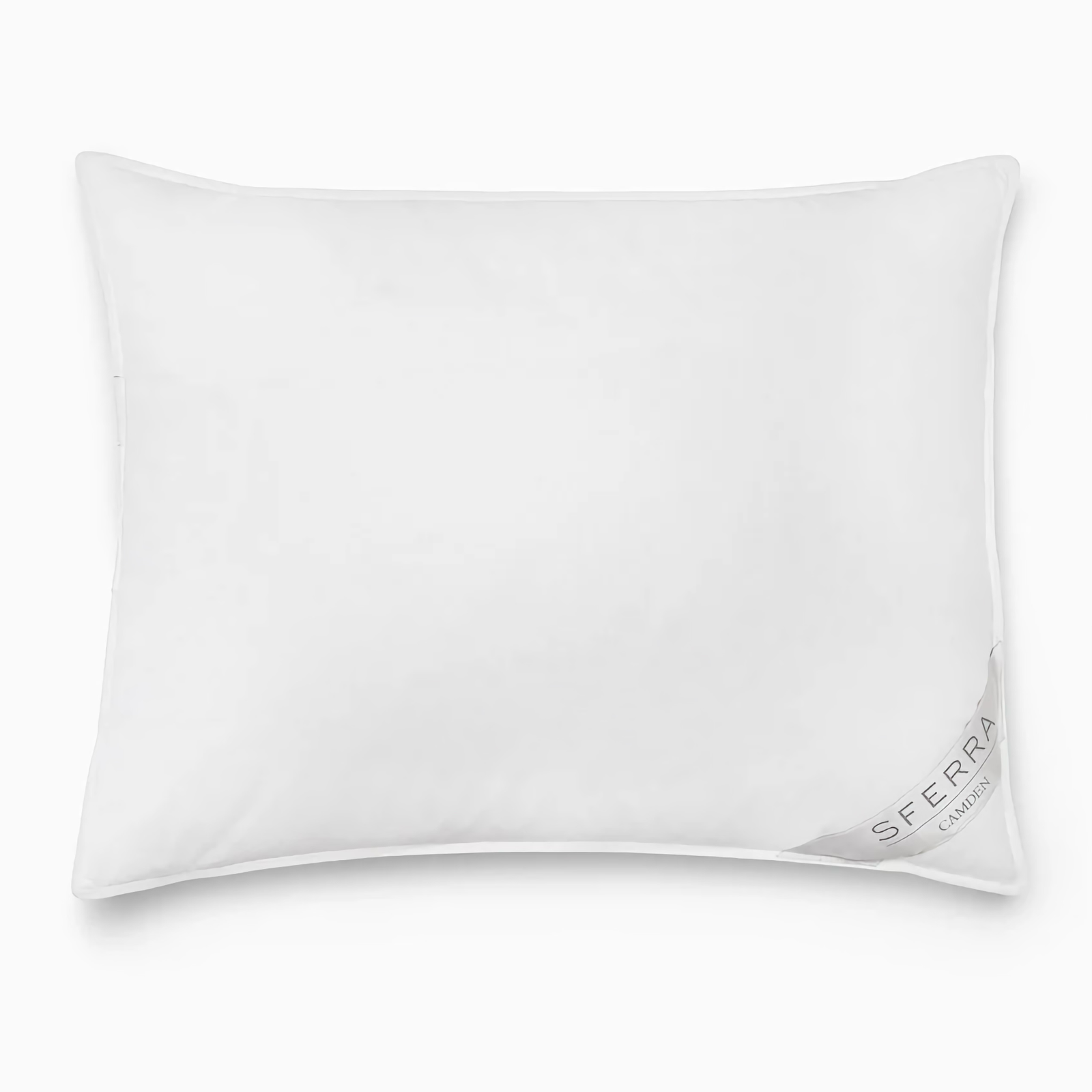 Sferra Camden Chamber Pillow in Color White Against White Background