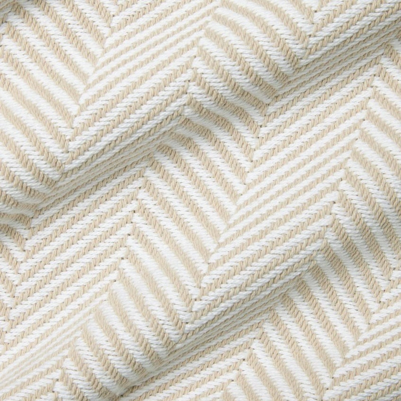 Silo Image of Sferra Camilo Blanket in Color White/Mushroom