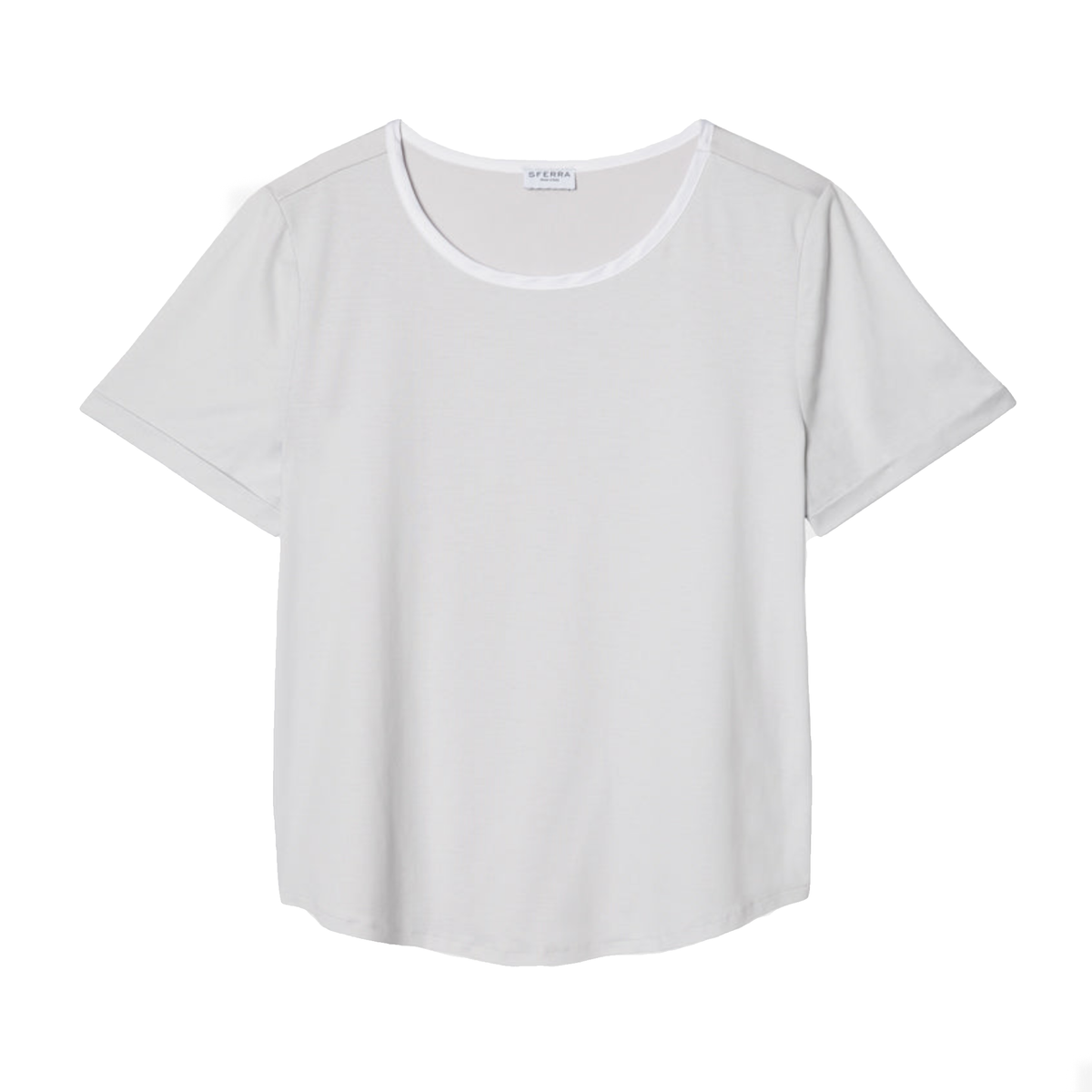 Tin Sferra Caricia Short Sleeve Top against white background
