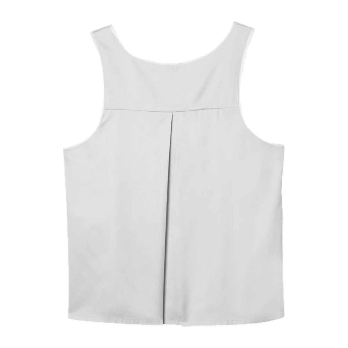 Back View of Tin Sferra Caricia Swing Tank Top against a white background