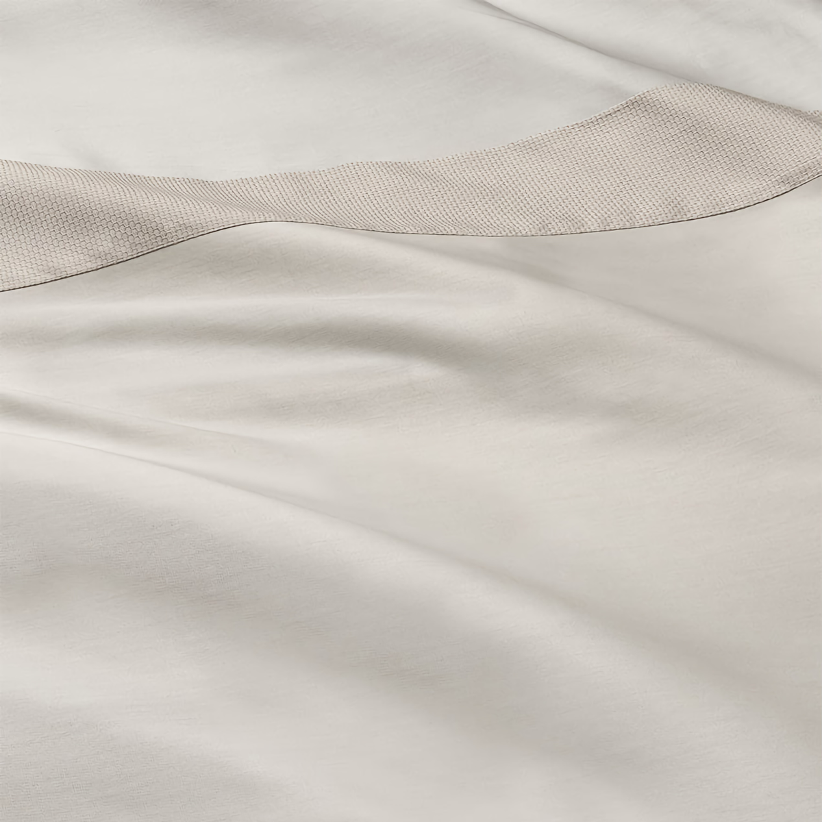 Fabric Closeup of Sferra Carlotta Bedding in Color Taupe