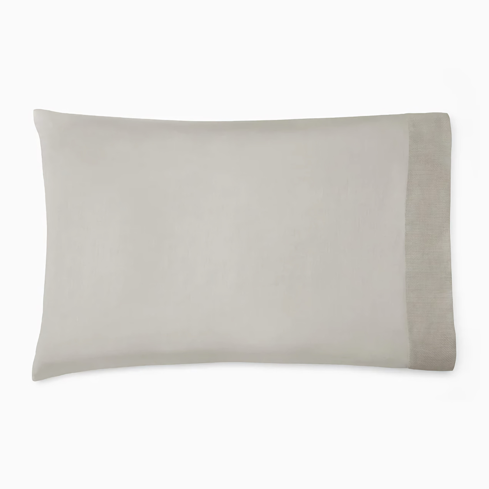 Front View of Full Bed in Sferra Carlotta Bedding in Color Grey