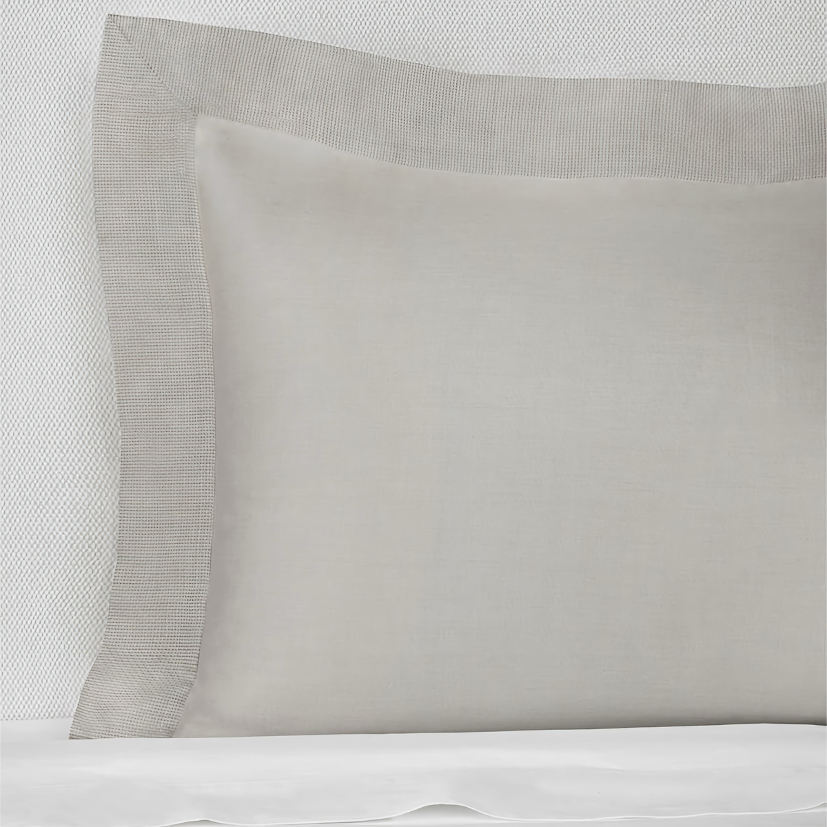 Sham Corner of Sferra Carlotta Bedding in Color Grey