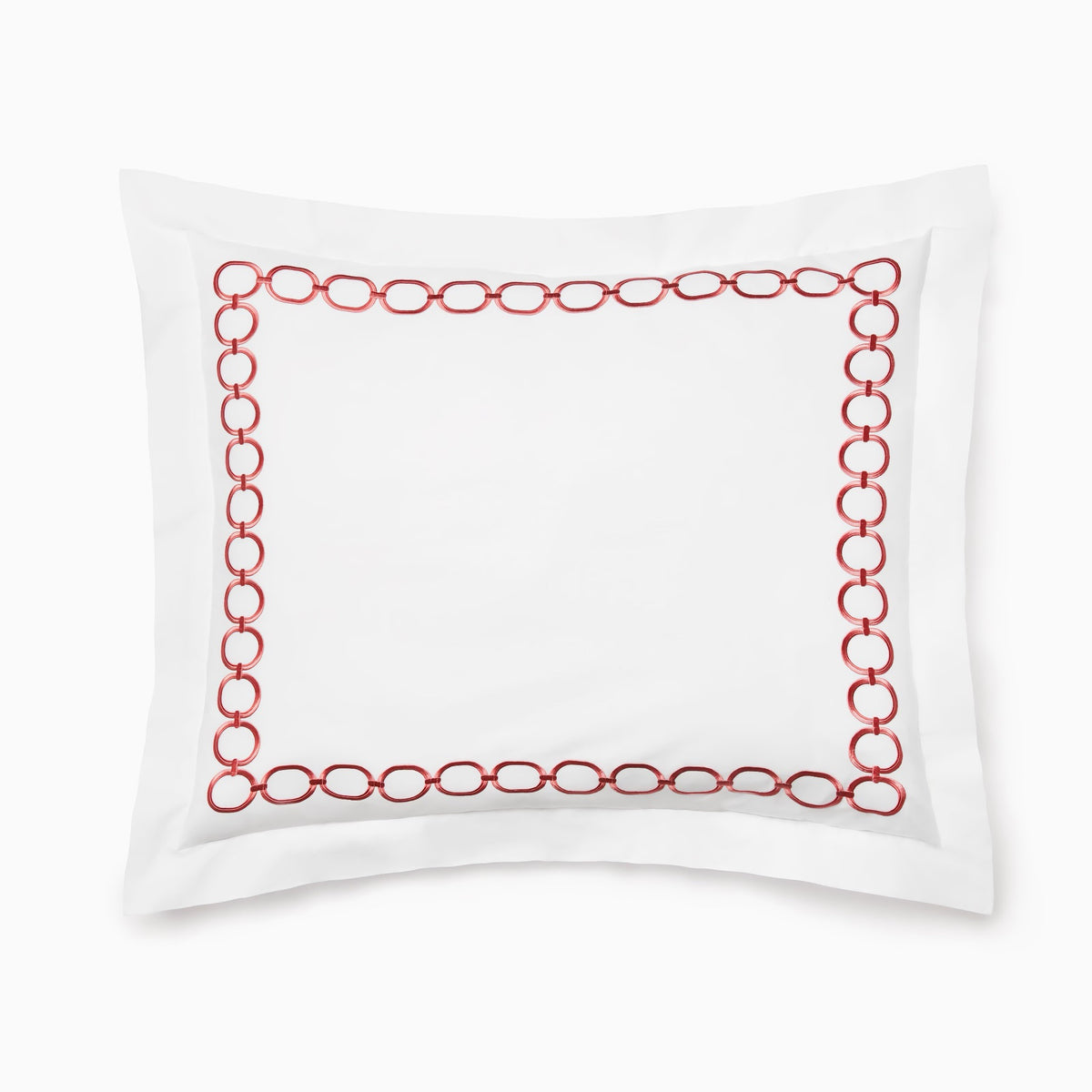 Sham Silo of Sferra Catena Bedding in White/Persimmon