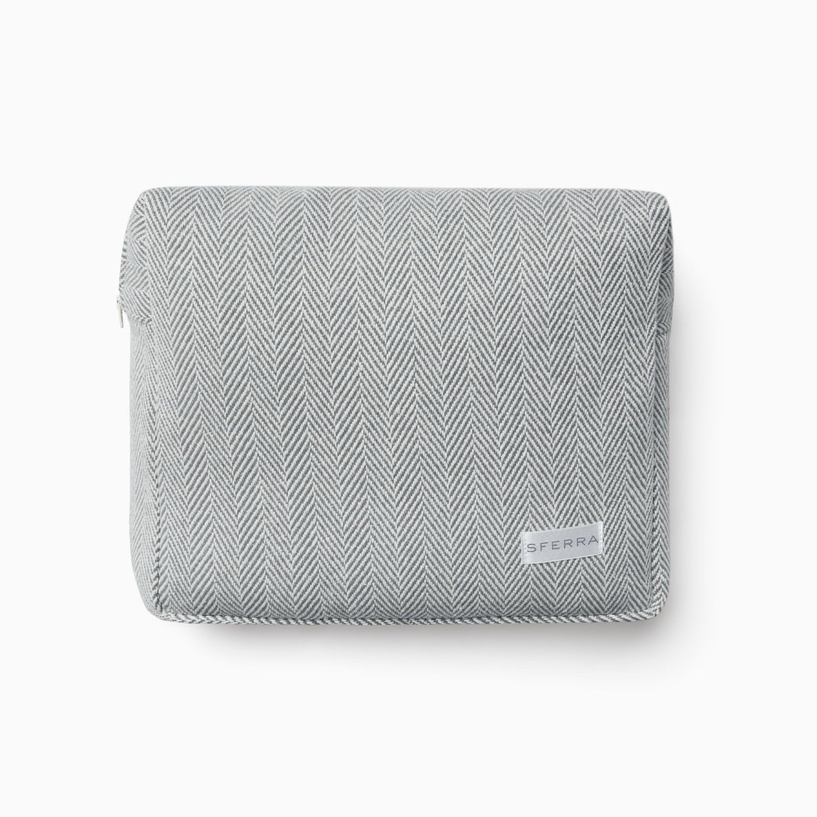 Sferra Celine Luxury Travel Set with Eyemask and Throw in Charcoal color