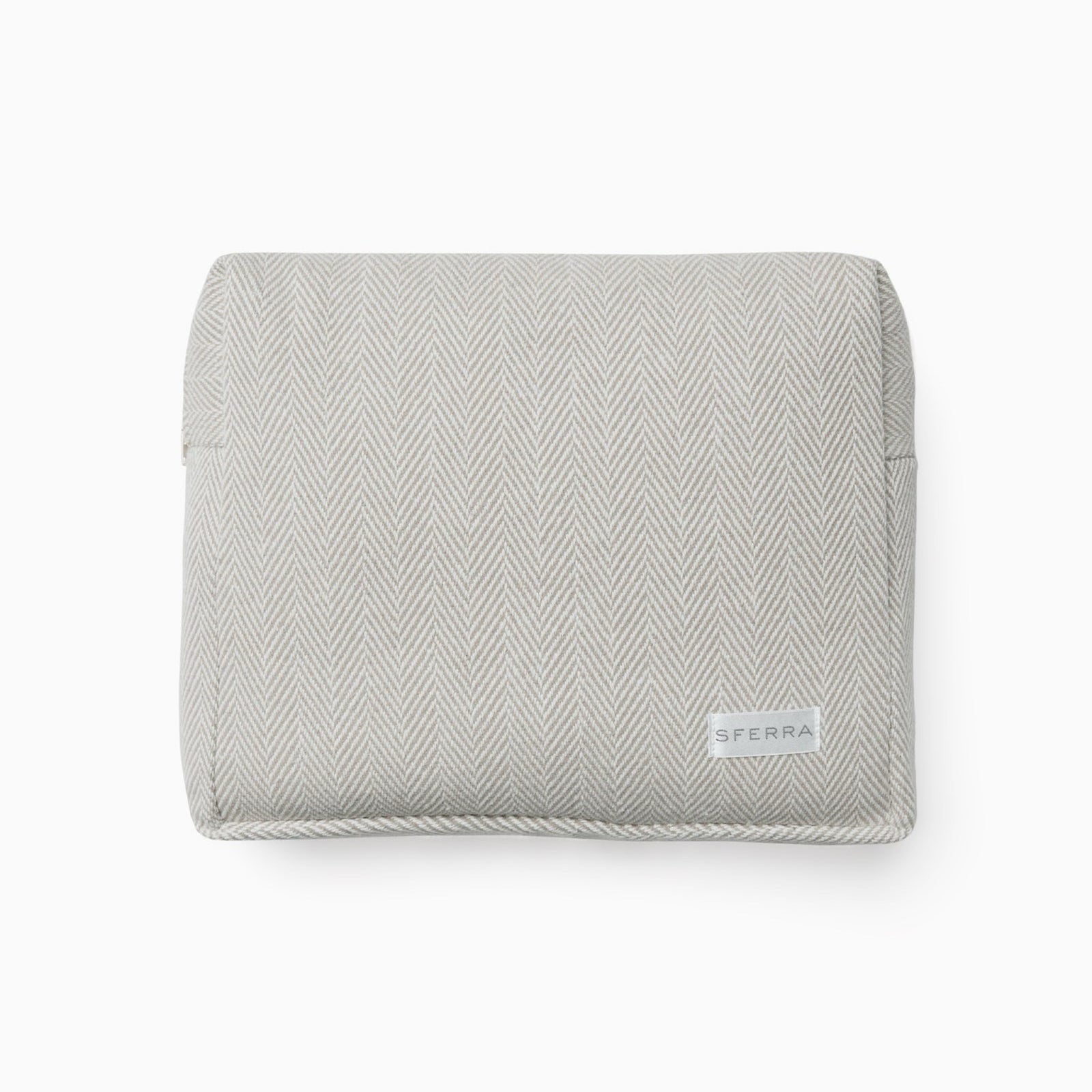 Sferra Celine Luxury Travel Set with Eyemask and Throw in Mushroom color