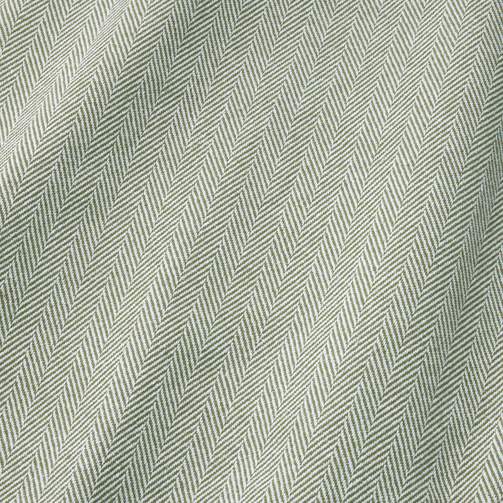 Folded Sferra Celine Throw Blanket in White and Willow