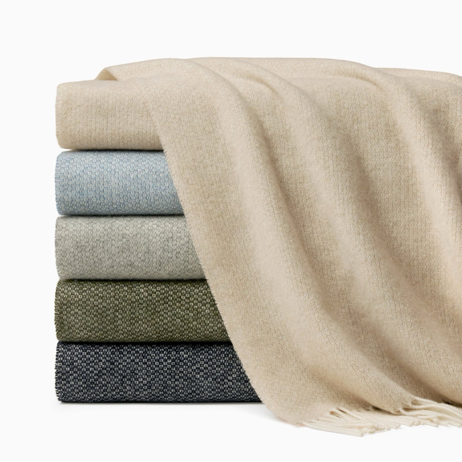 Stack of Sferra Cervino Throws