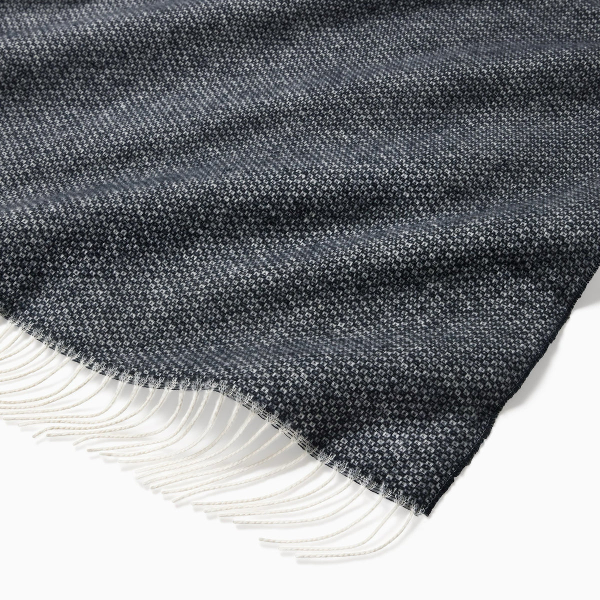 Twisted Fringe of Sferra Cervino Throw in Navy