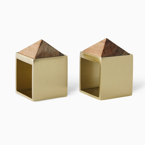 Sferra Cestia Napkin Rings - Gold/Wood featured image